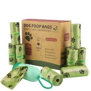 Sac ramasse crotte / sac a déjection biodégradable écologique avec étui