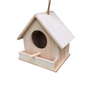 Nichoir mesange en bois naturelle